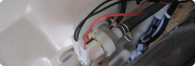 Обрыв цепи в проводке заливной системы